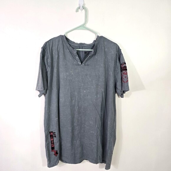 Affliction 2XL Graphic Tee “Lost Souls” Skull Wings Biker Grunge MMA Style - Picture 2 of 9